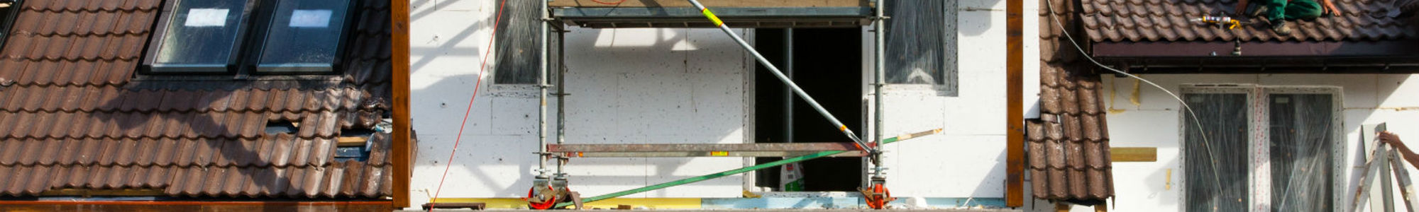 Facade Thermal Insulation And Painting Works House Workers